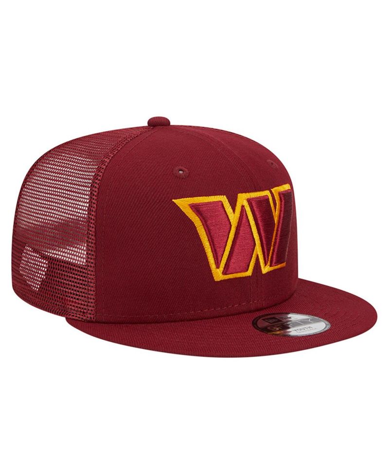 Big Boys and Girls Burgundy Washington Commanders Main Trucker 9FIFTY Snapback Hat