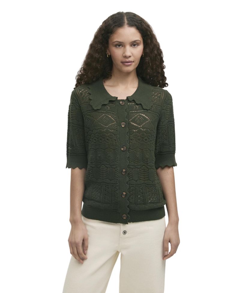 Women's Marlowe Short-Sleeve Crochet Cardigan
