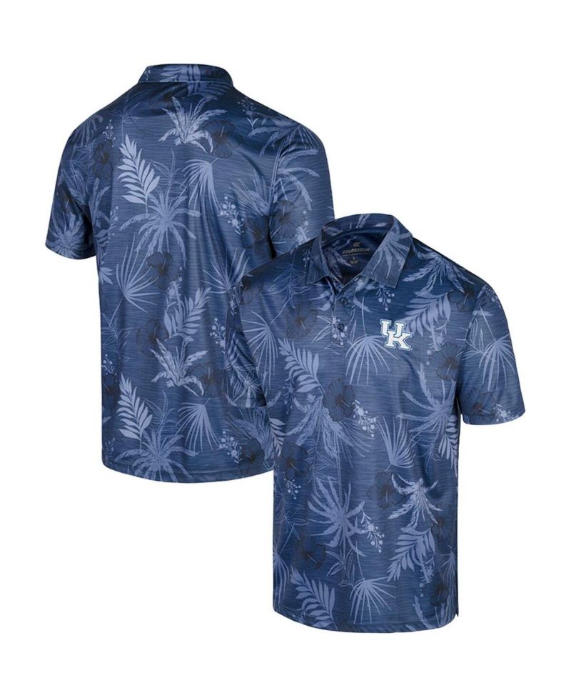 Men's Royal Kentucky Wildcats Big and Tall Palms Polo Shirt