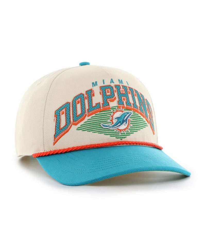Men's Cream Miami Dolphins Pomona Rope Adjustable Hitch Hat