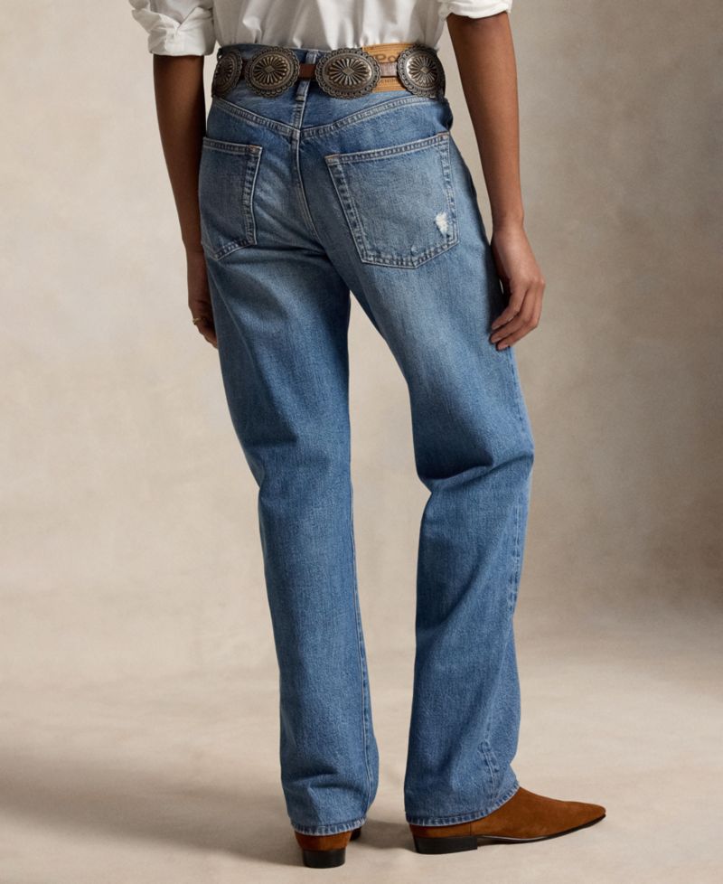 Women's High-Rise Relaxed Straight-Leg Jeans
