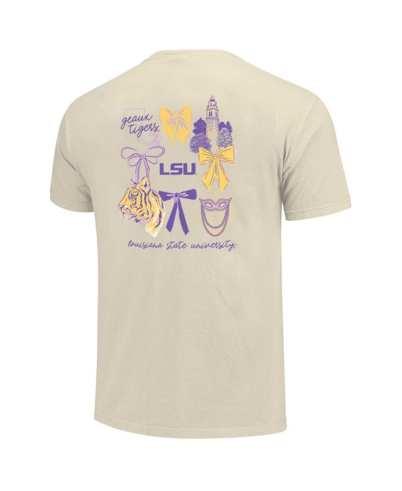 Women's Natural LSU Tigers Coquette T-Shirt
