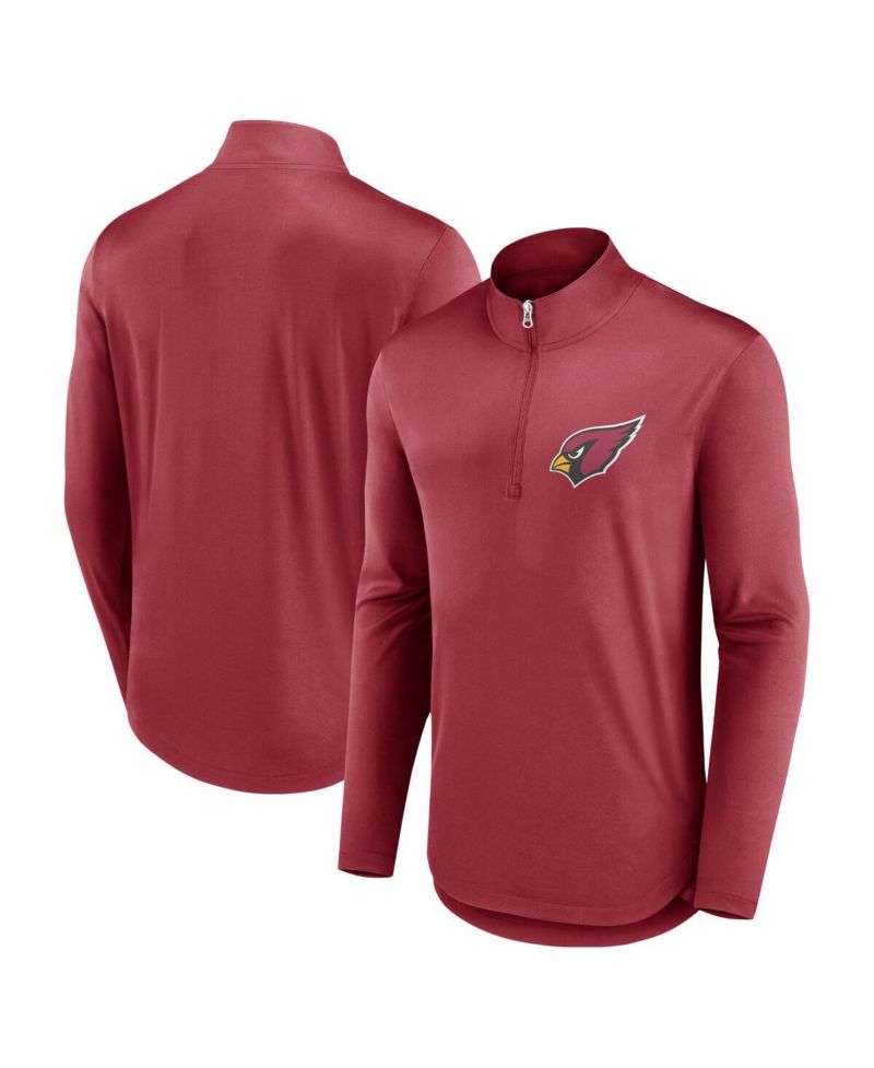 Men's Cardinal Arizona Cardinals Quarterback Quarter-Zip Top