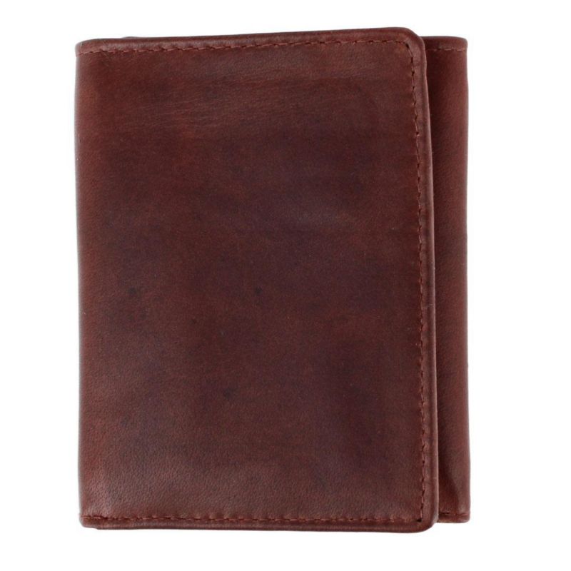 Men's Tennyson Tri-Fold Genuine Leather Wallet with ID Window
