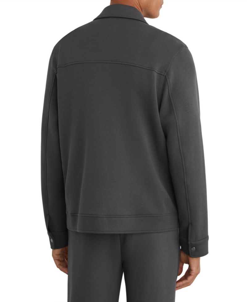 Men's Thom Sueded Interlock Jersey Overshirt