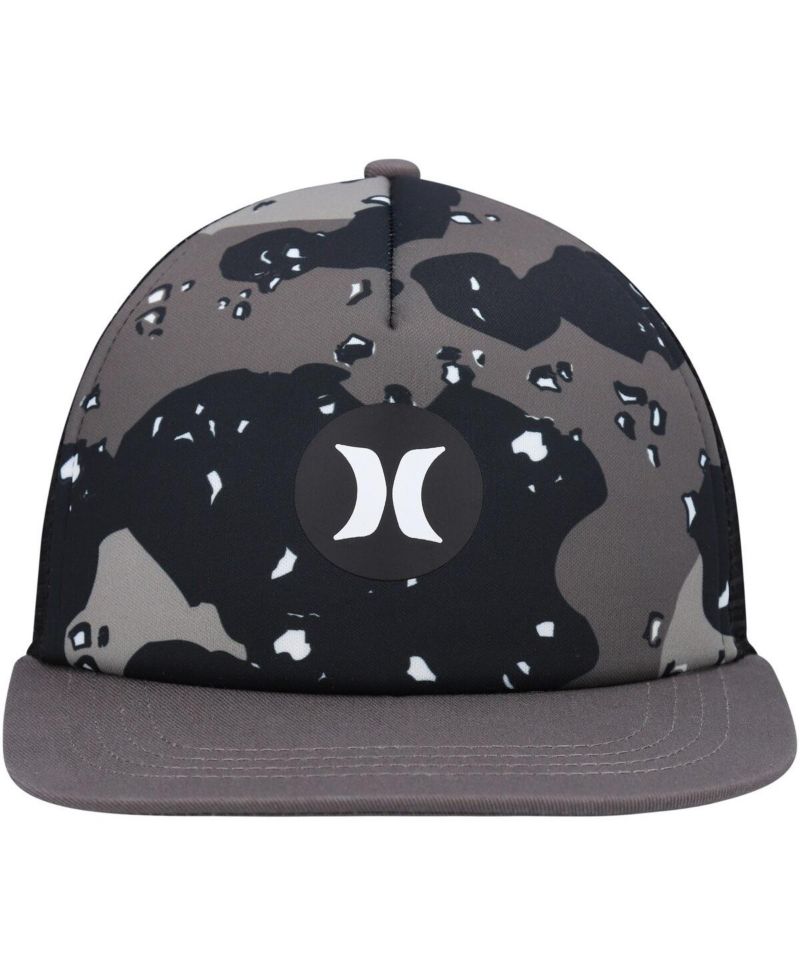 Men's Anthracite, Black Balboa Trucker Snapback Hat