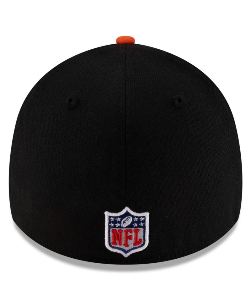 Men's Black/Orange Cincinnati Bengals 2025 NFL Draft 39THIRTY Flex Hat
