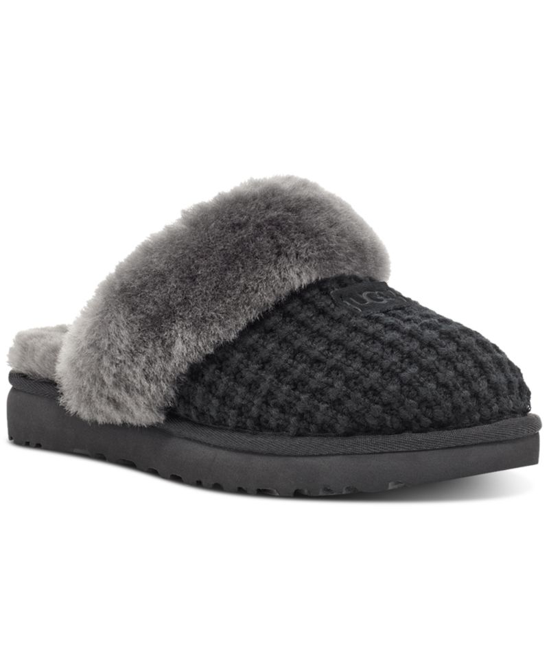 Women's Cozy Faux-Shearling Round Toe Slippers