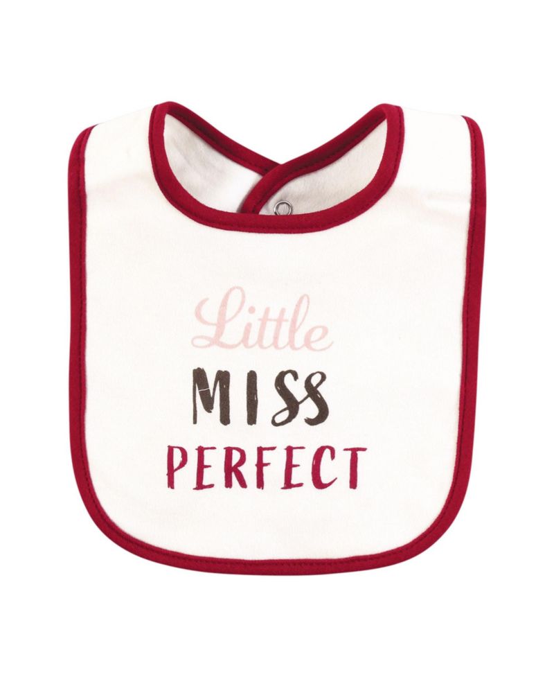 Girls Soft Cotton Mealtime Bibs