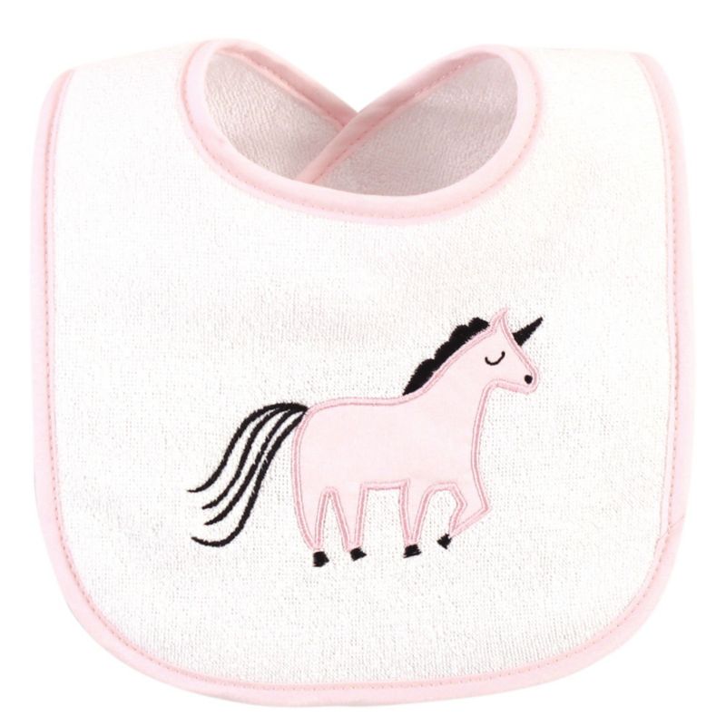 Girls Soft Cotton Dribble Bibs with Inner Fiber Cushion