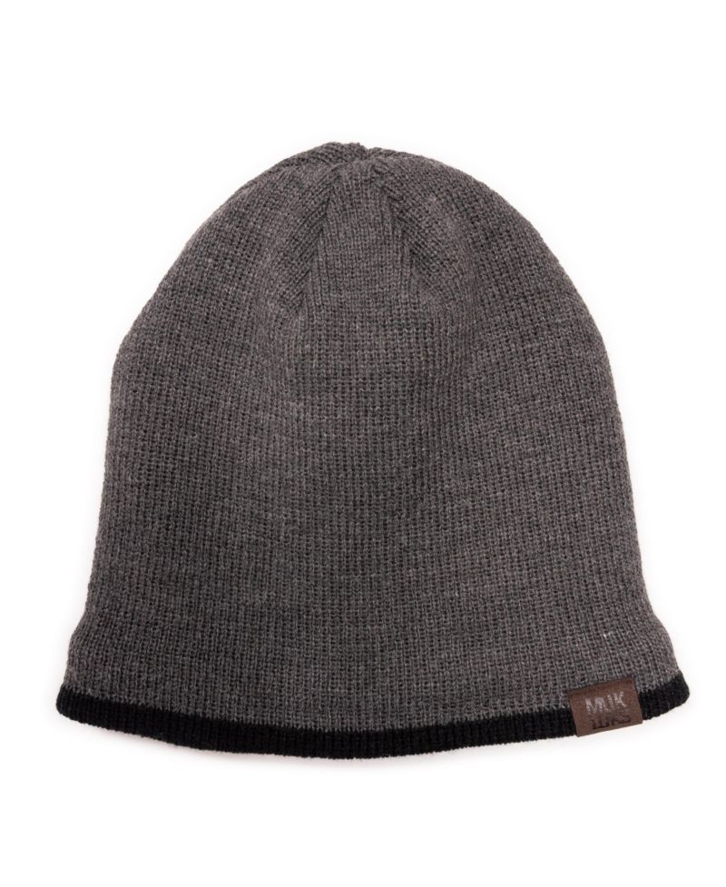 Men's Heat Retainer Contrast Trim Knit Beanie