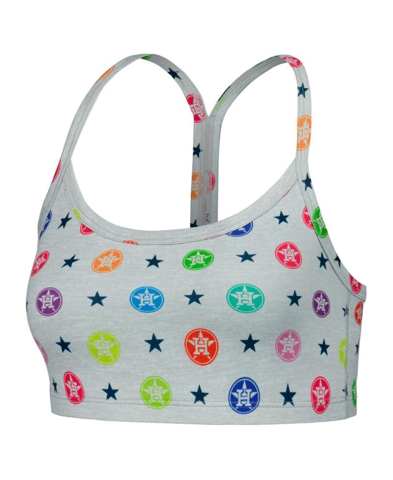 Women's Gray Houston Astros TLC Rainbow Bra