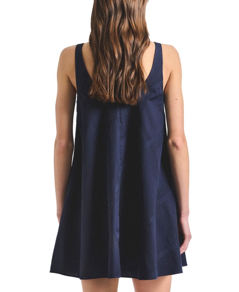 Women's Emery Embroidered Twill Trapeze Dress