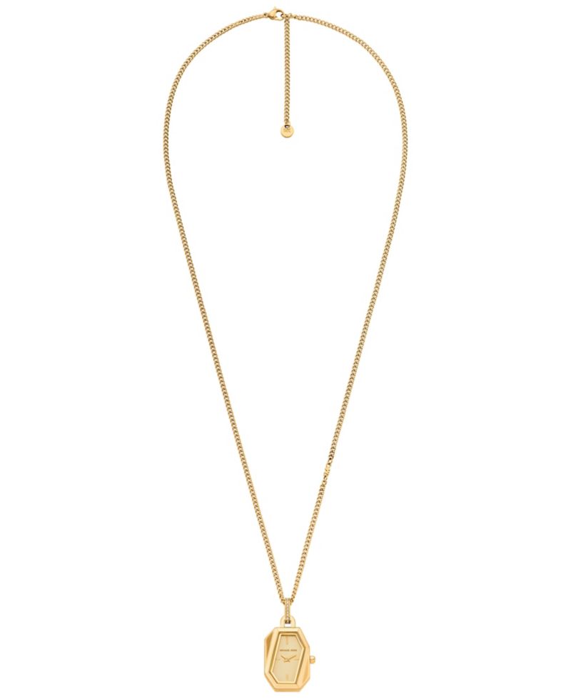 Women's Suri Quartz Two-Hand Gold Stainless Steel Pendant Watch 24mm