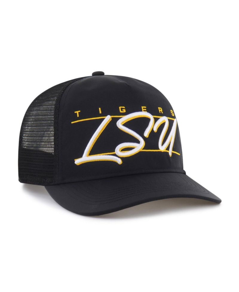 Men's and Women's Black LSU Tigers Brrr Condor Mesh Hitch Adjustable Hat
