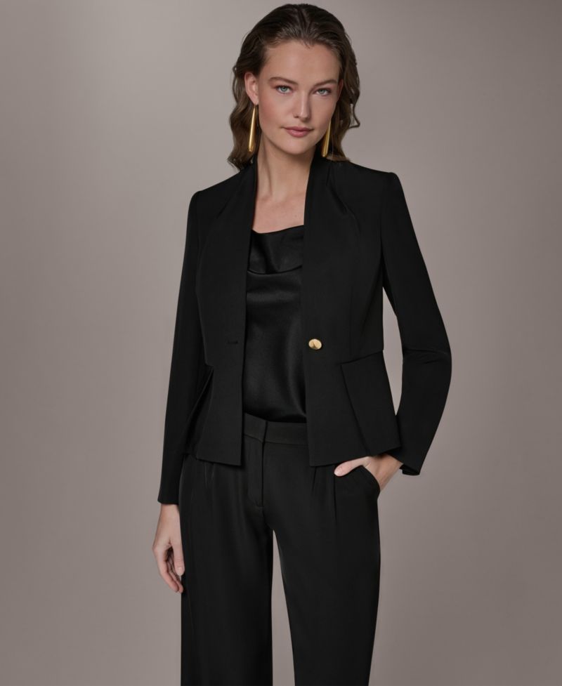 Women's One Button Blazer Blazer