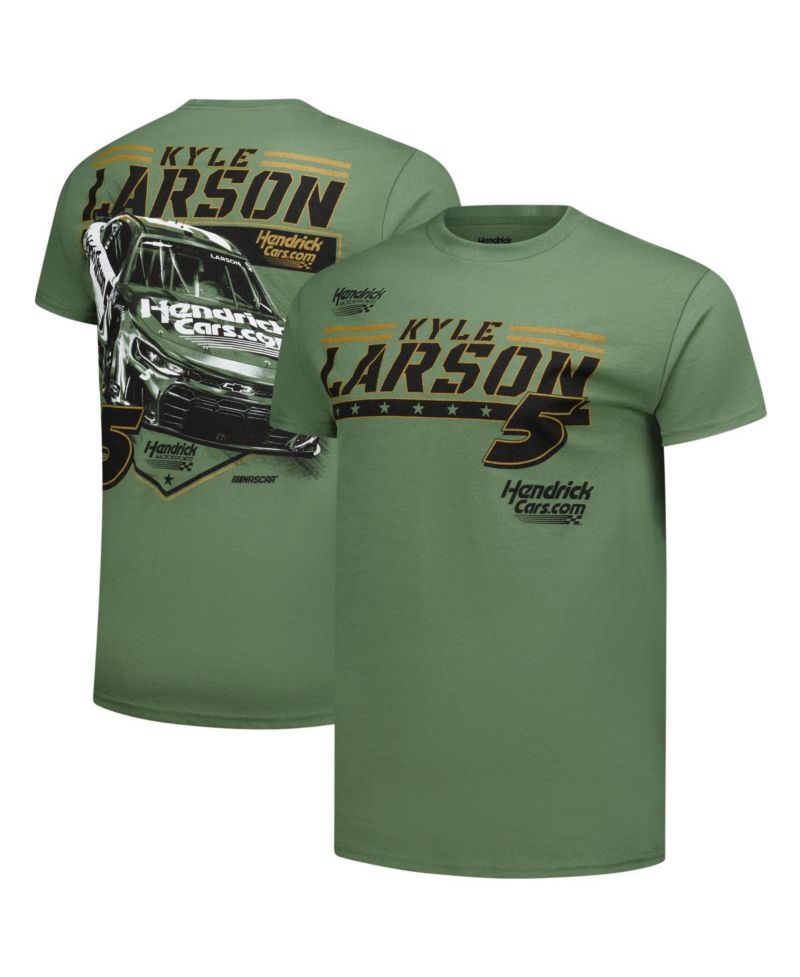 Men's Hunter Green Kyle Larson Crewneck T-Shirt