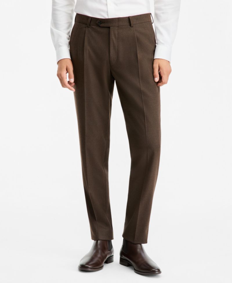 Men's Classic-Fit Flannel Solid Pants
