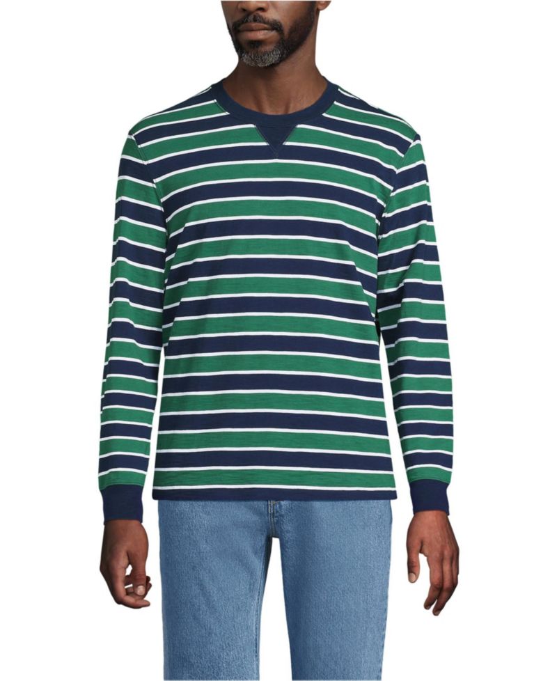 Men's Long Sleeve Slub Crew