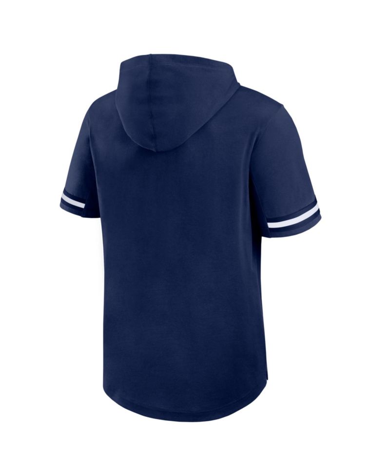 Men's Navy New York Yankees Optimal Play Hooded T-Shirt