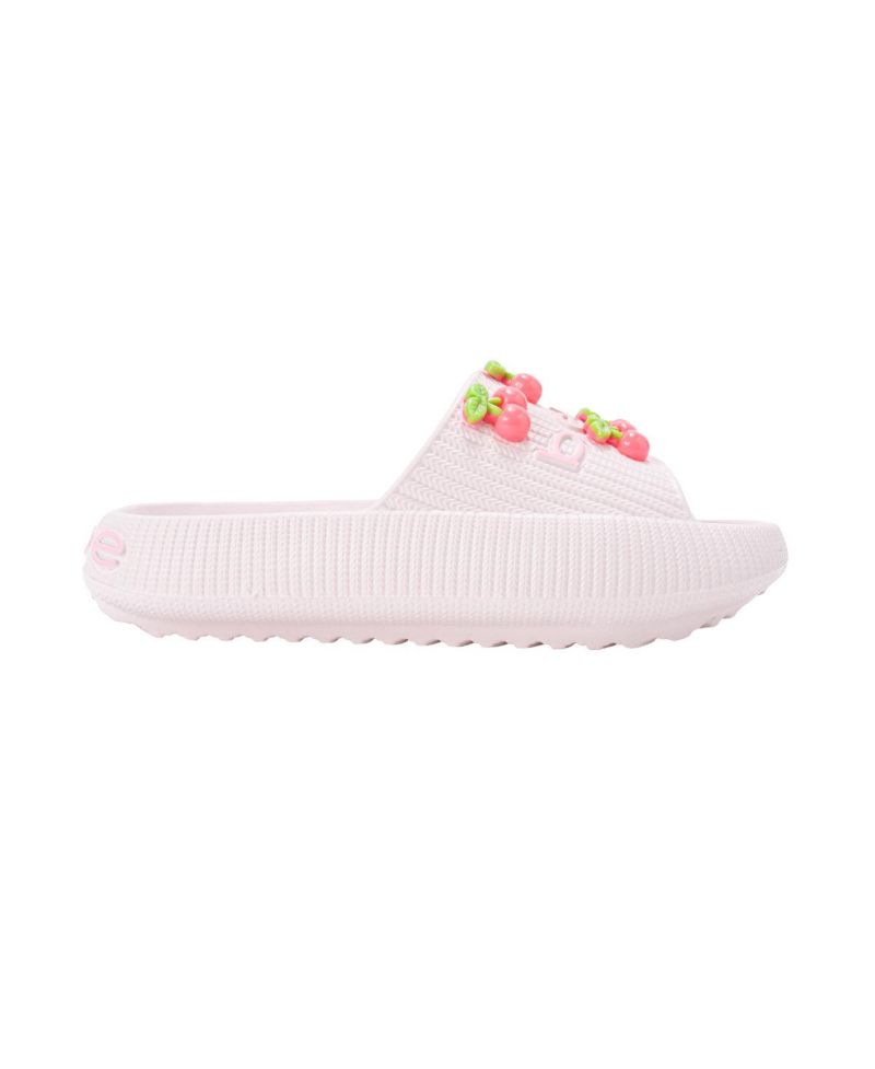 Little Girls Girls EVA Slide - Lightweight Comfy Slide Sandals with Cherry Charms