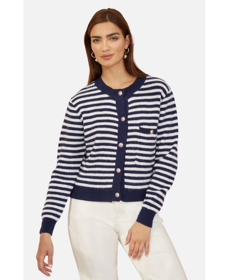 Women's Long Sleeve Knit Relaxed Fit Cardigan