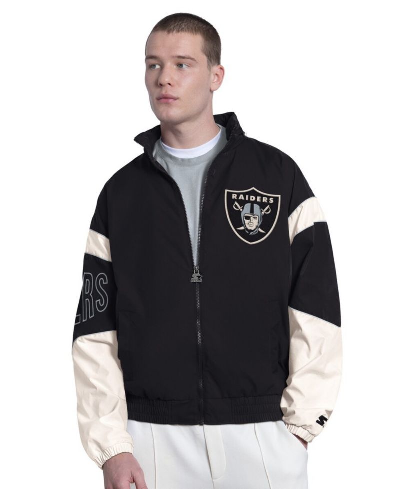 Men's Black Las Vegas Raiders The Gust Full-Zip Hoodie