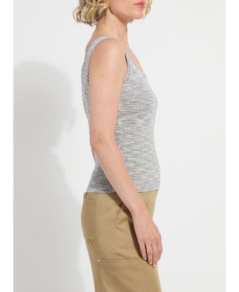 Women's Junie Space Dye 4-way Stretch Fitted Tank Top