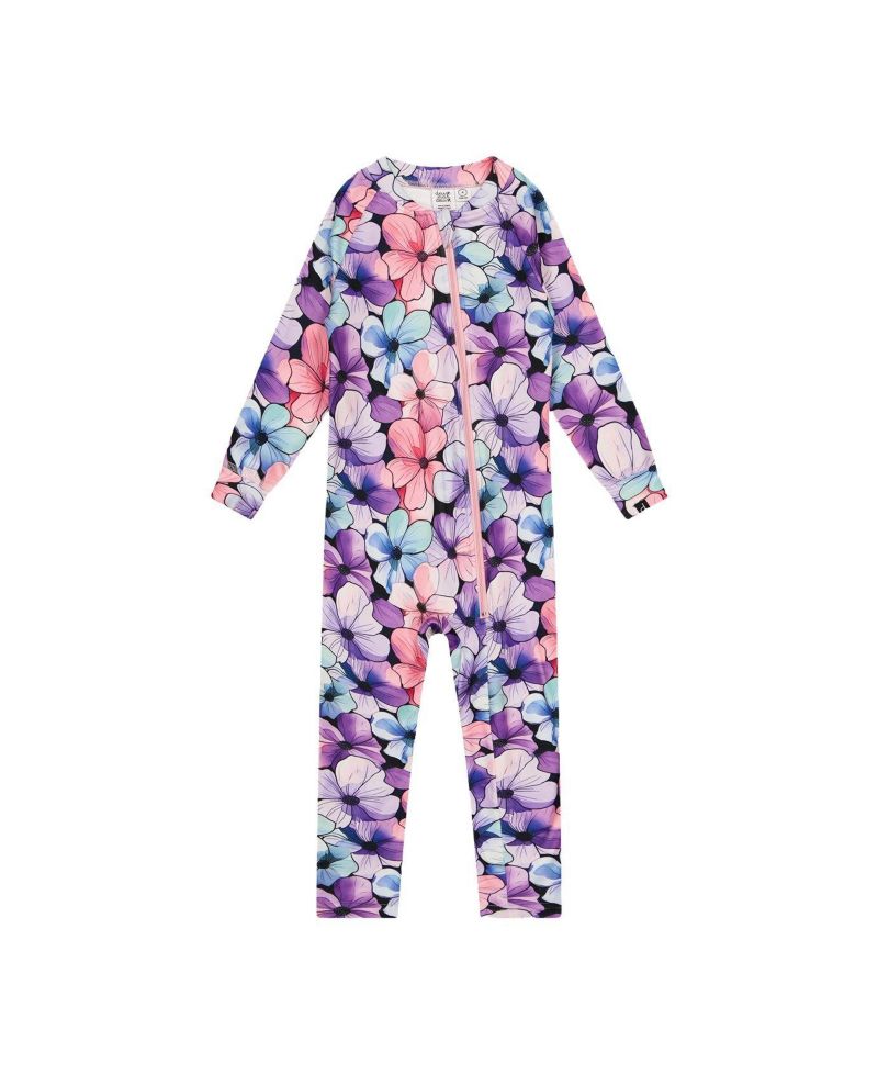 Baby Girl ( 6M to 24 M ) One Piece Thermal Underwear Floral Print