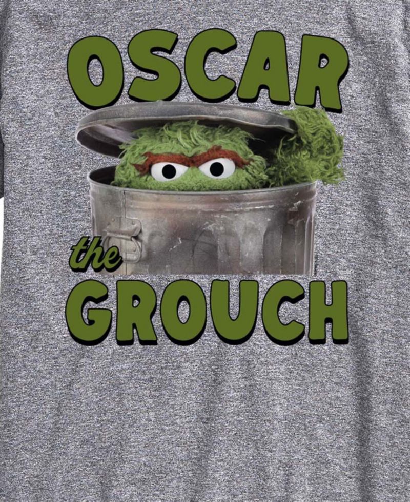 Men's Sesame Street Oscar The Grouch Short-Sleeve Graphic T-Shirt