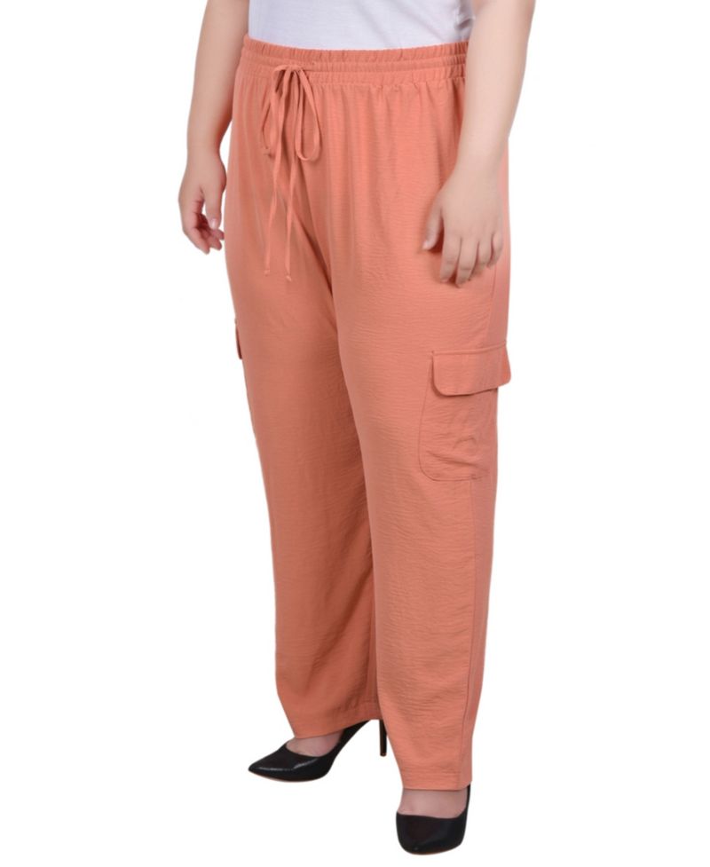Plus Size Long Pull On Cargo Pants