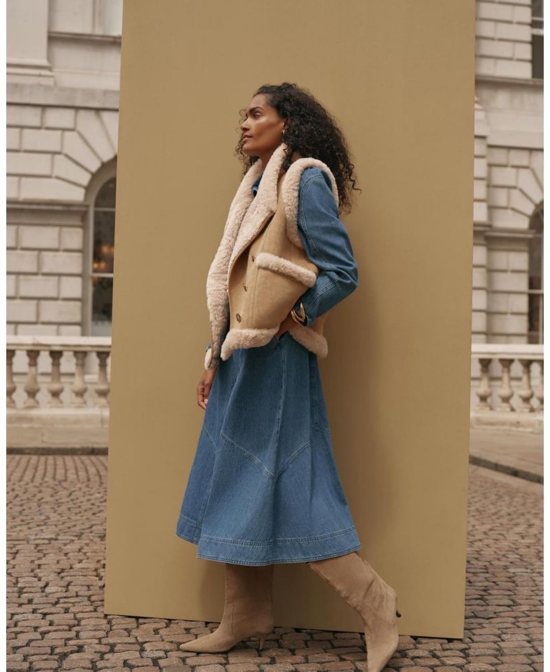 Women's Suede Faux Fur Vest