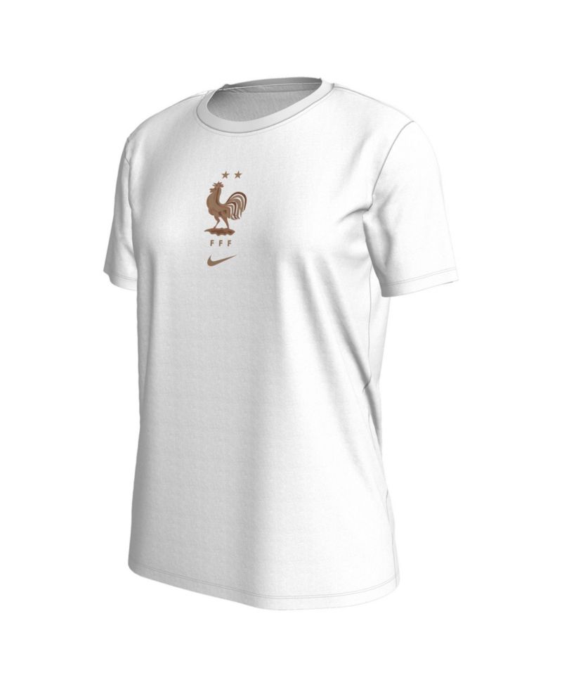 Women's White France National Team Crest T-Shirt