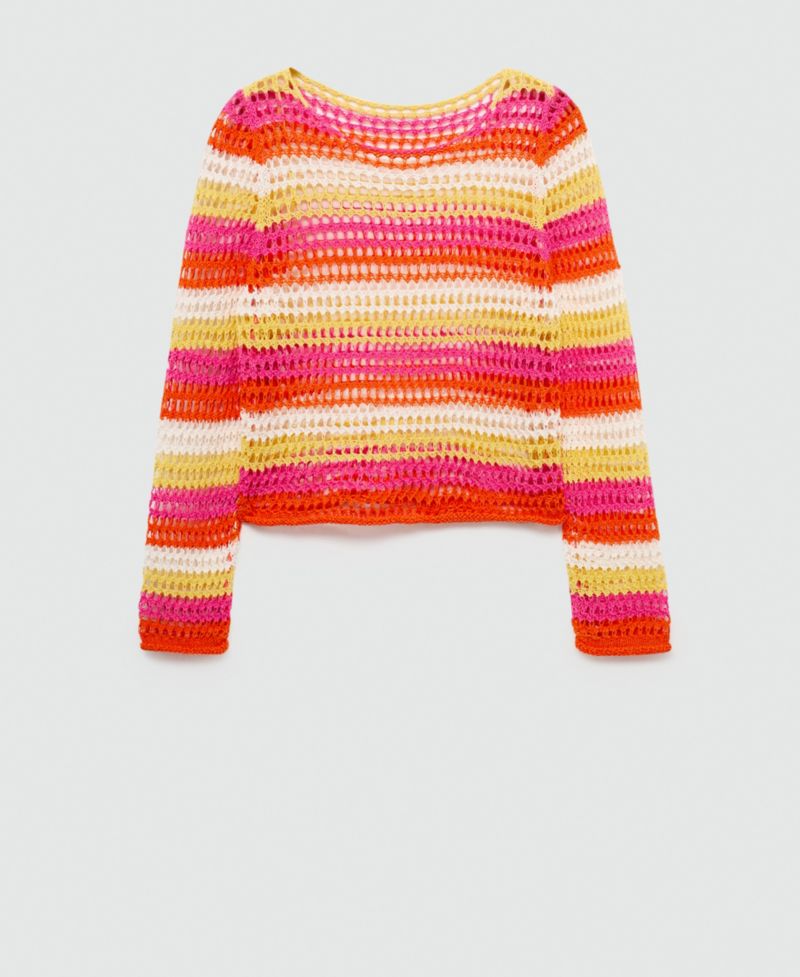 Women's Combined Crochet Sweater