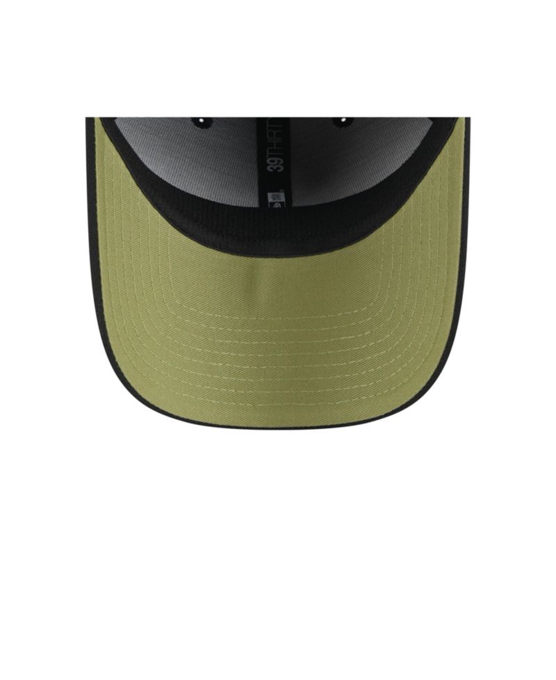 Men's Black Miami Marlins 2024 Armed Forces Day 39THIRTY Flex Hat