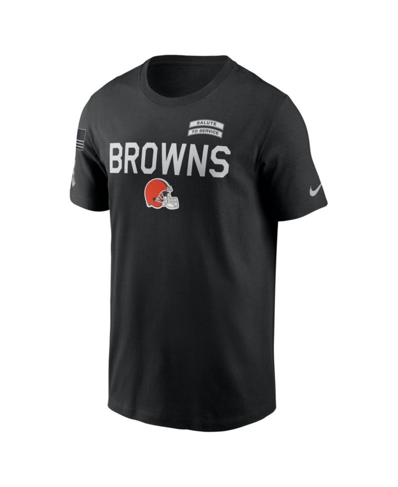 Men's Black Cleveland Browns 2026 Salute to Service Sideline Dri-FIT T-Shirt