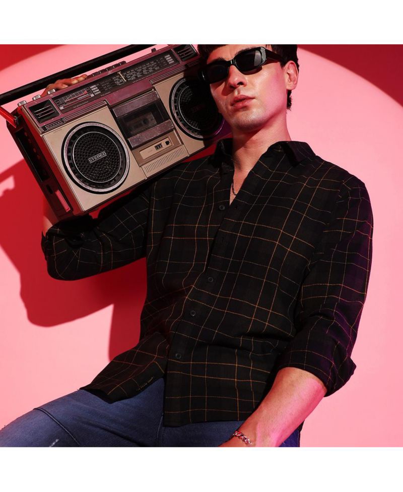 Men's Checkered Casual Shirt