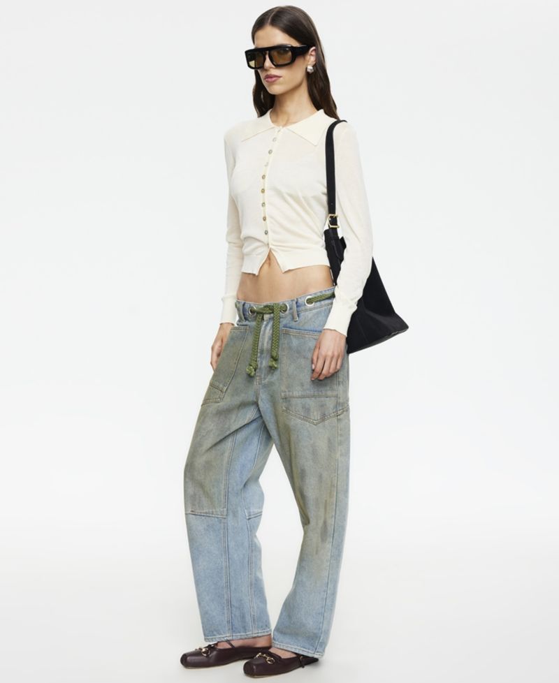 Women's Rush Hour Tie-Front Side Jeans