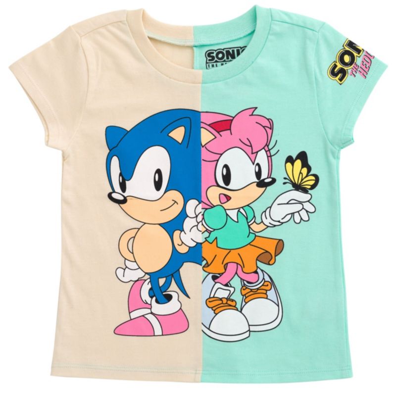 Girls Sonic the Hedgehog Rosy The Rascal 2 Pack T-Shirts to