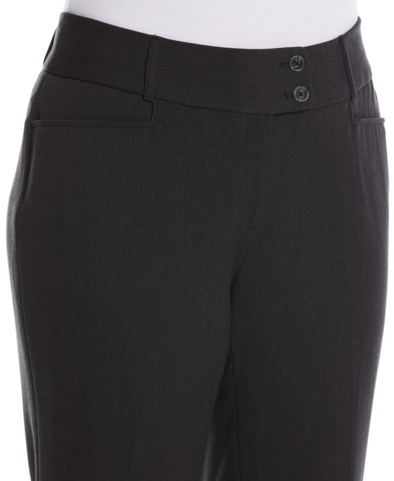 Petite Curvy Fit Boot Cut Pants