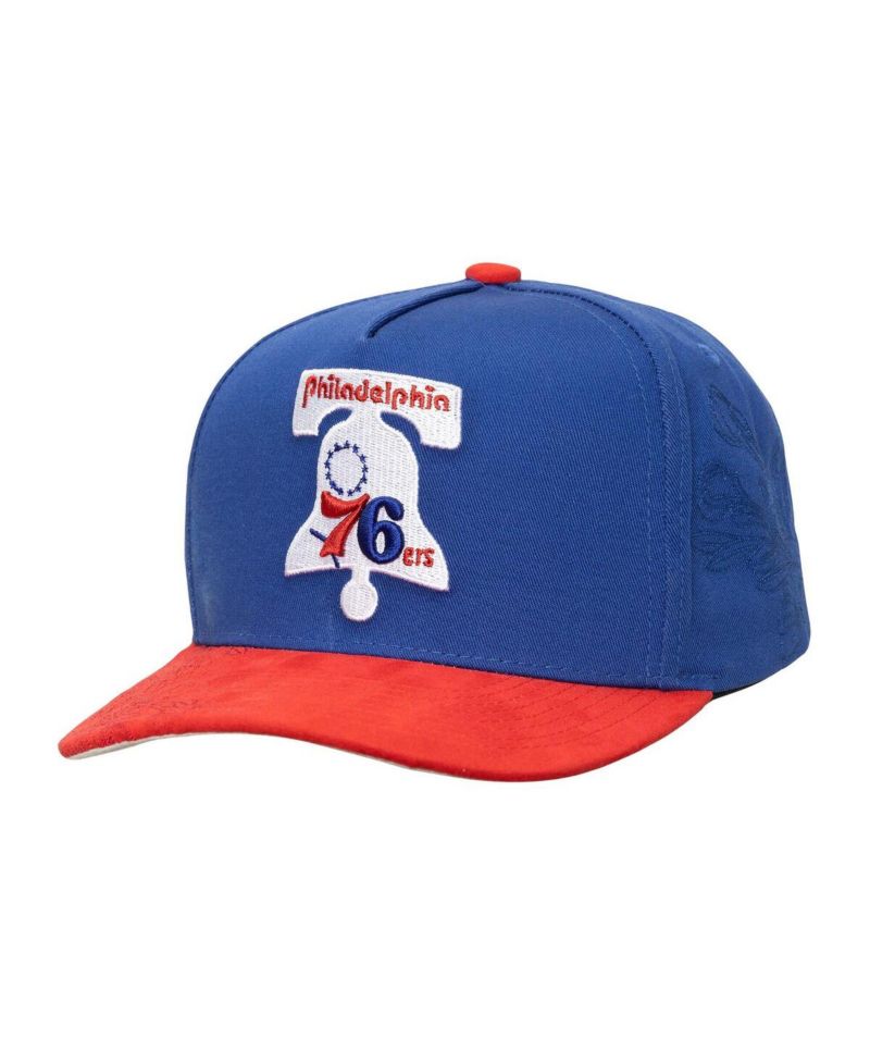 Men's Blue/Red Philadelphia 76ers May Flowers Adjustable Hat