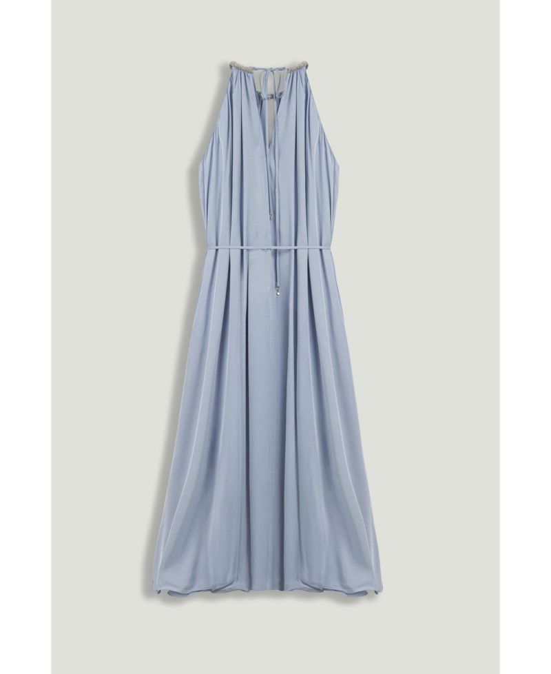 Women's Halter A-Line Embellished Dress