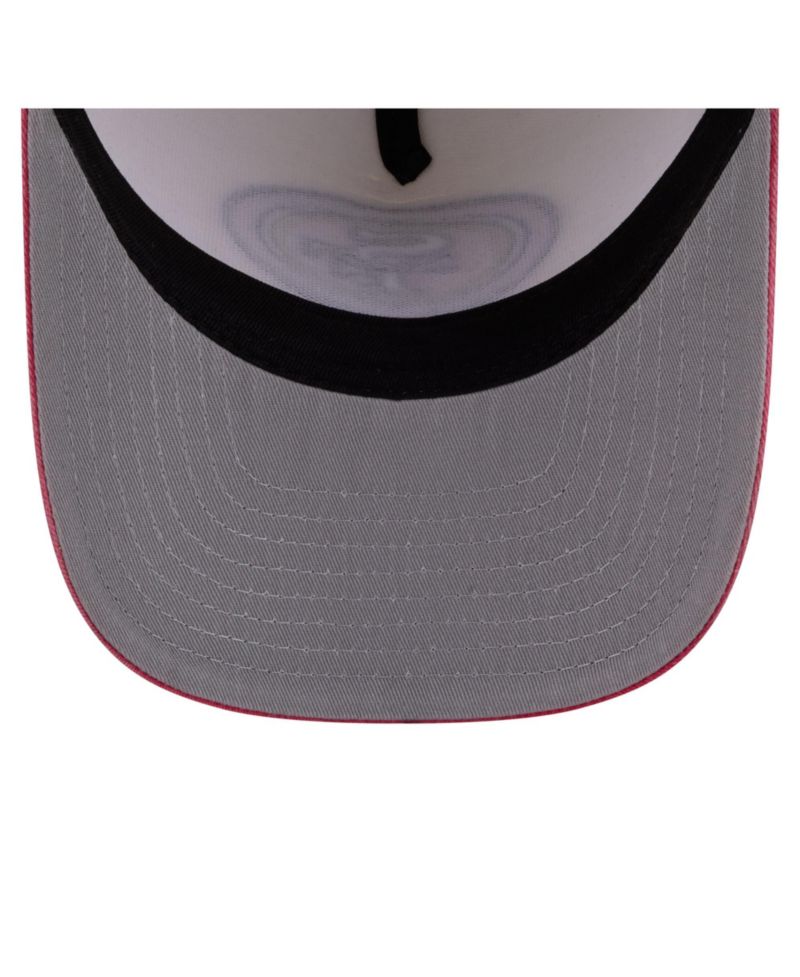 Men's Cream/Scarlet San Francisco 49ers Washed A-Frame 9FIFTY Snapback Hat