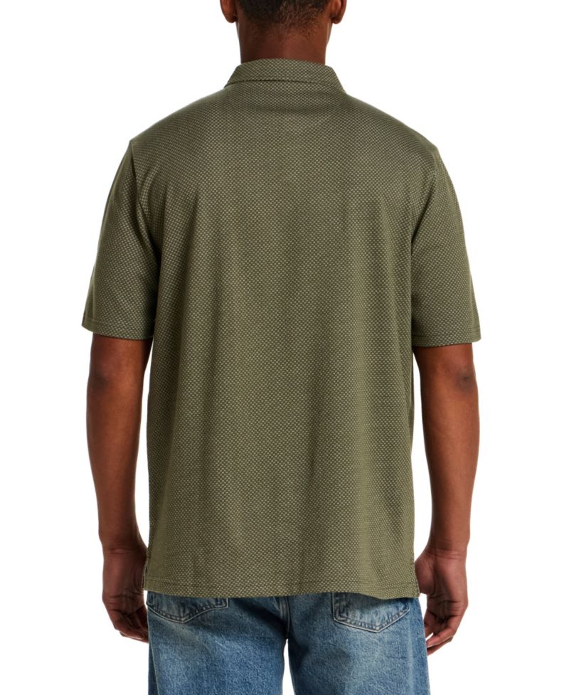 Men's Cotton Twill Short-Sleeve Button Down 100% Cotton Knit Shirt
