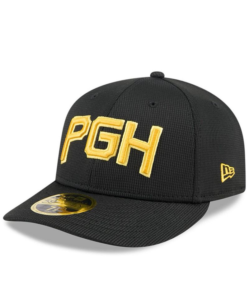 Men's Black Pittsburgh Pirates City Connect Batting Practice Low Profile 59FIFTY Fitted Hat