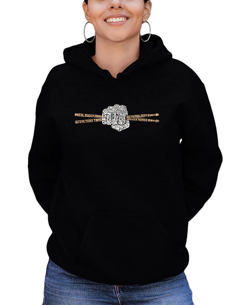 Women's Drumsticks Word Art Hooded Sweatshirt