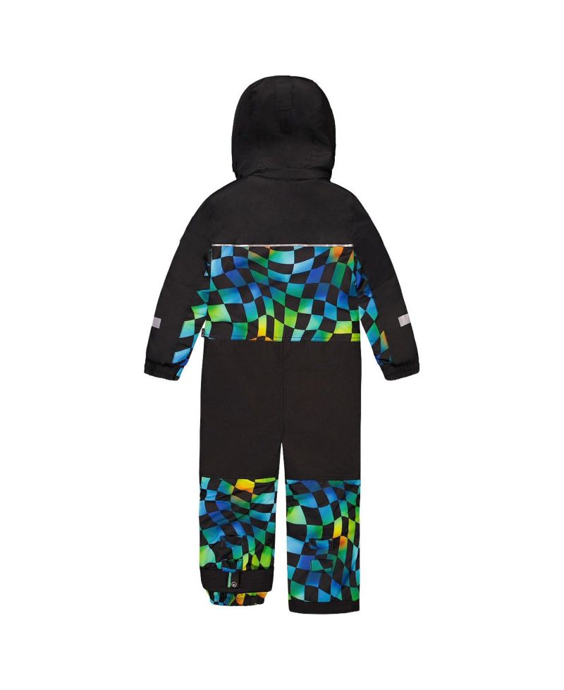Little and Big Boy ( 6 to 14 ) One Piece Play Snowsuit Checkered Print