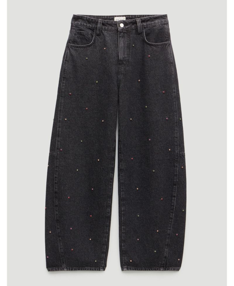 Women's Bree High-Waisted Barrel-Leg Relaxed-Fit Jeans