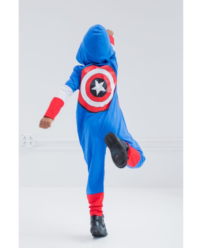 Baby Boys Captain (0M-24M) America Iron Man Zip Up Cosplay Coverall