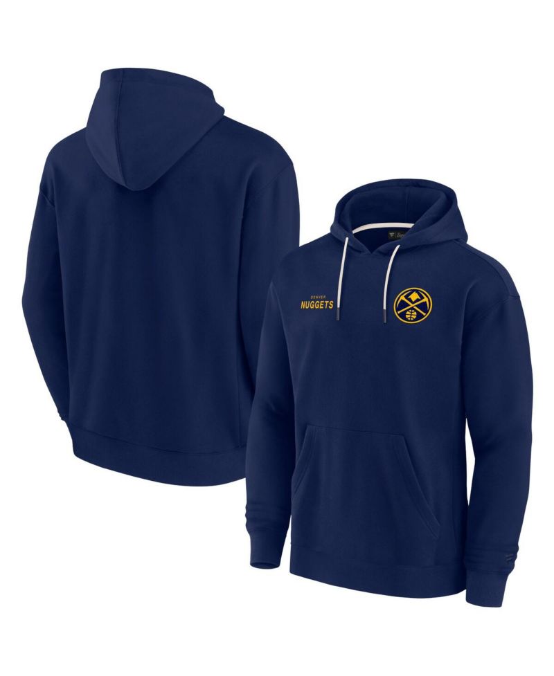 Men's and Women's Navy Denver Nuggets Elements Super Soft Fleece Pullover Hoodie